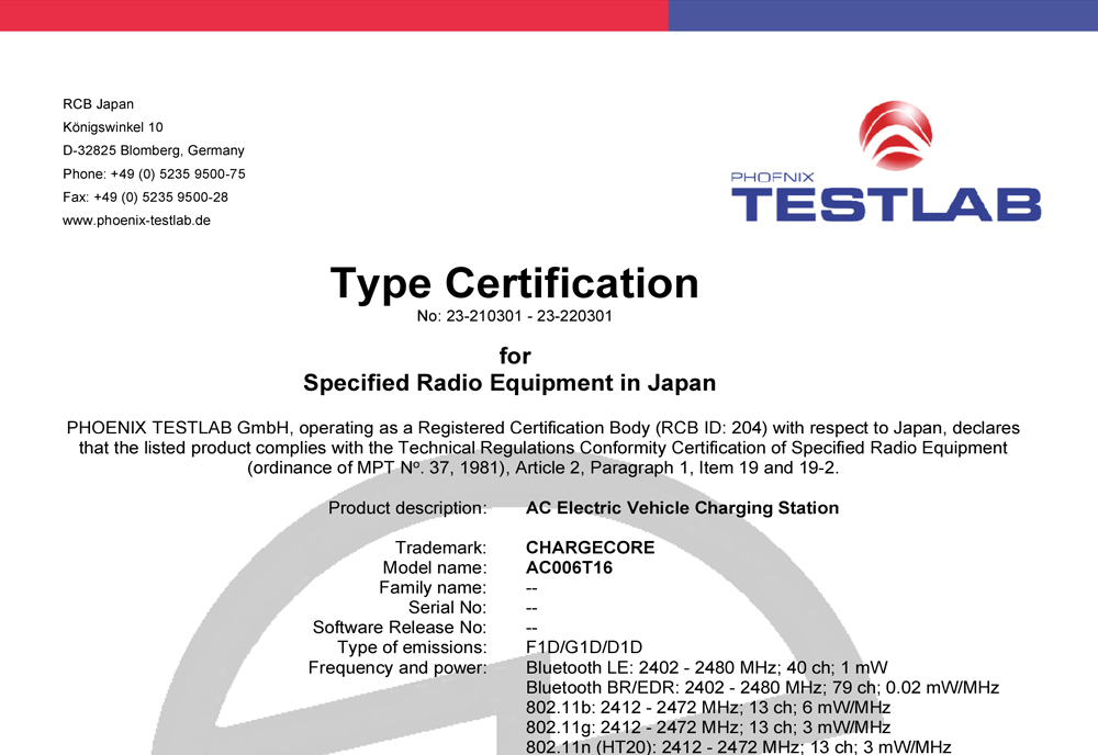 TELEC-Zertifizierung für den japanischen Markt